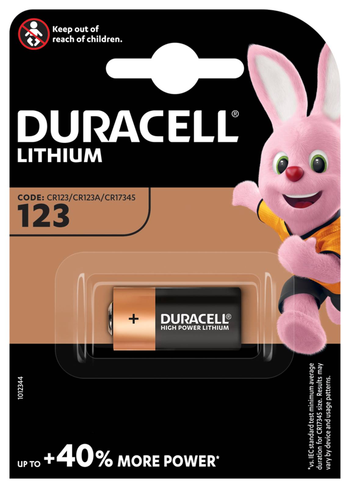 Foto Batterie Duracell M3 CR123 1er Blister, 3V, Lithium