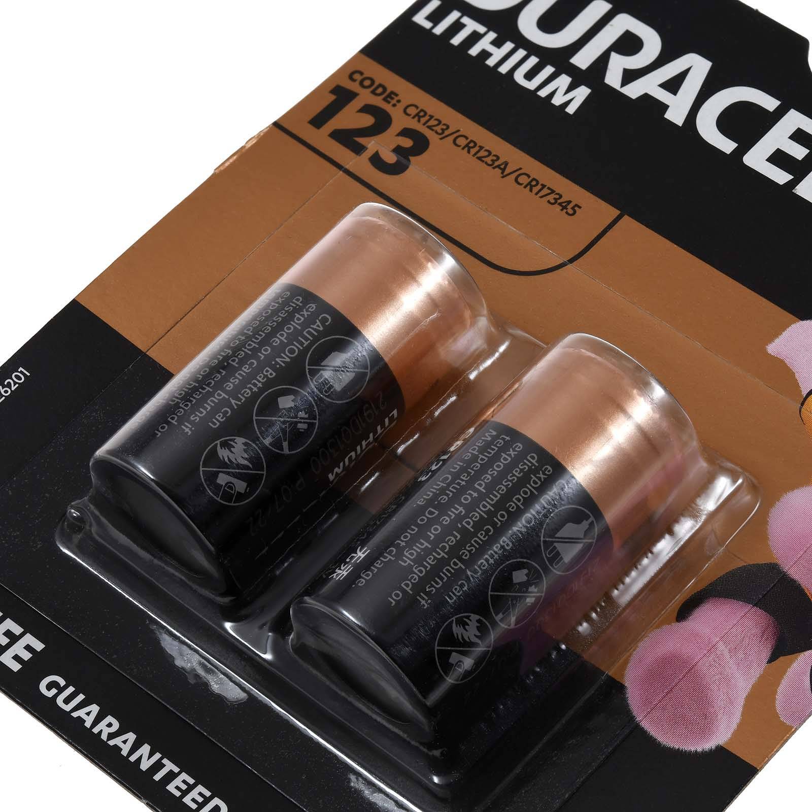 Foto Batterie Duracell Ultra 123 CR123A DL123A RCR123 2er Blister, 3V, Lithium