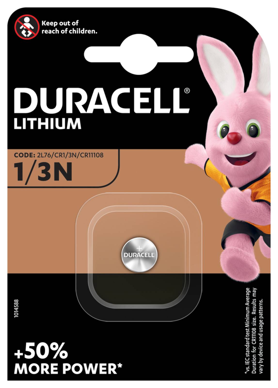 Foto Batterie Duracell DL1/3N CR1/3N 1er Blister, 3V, Lithium