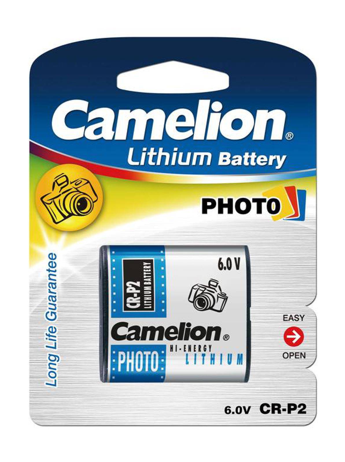 Foto Batterie Camelion CR-P2 / CRP2P / DL223 / EL223 / 223 1er Blister, 6V, Lithium