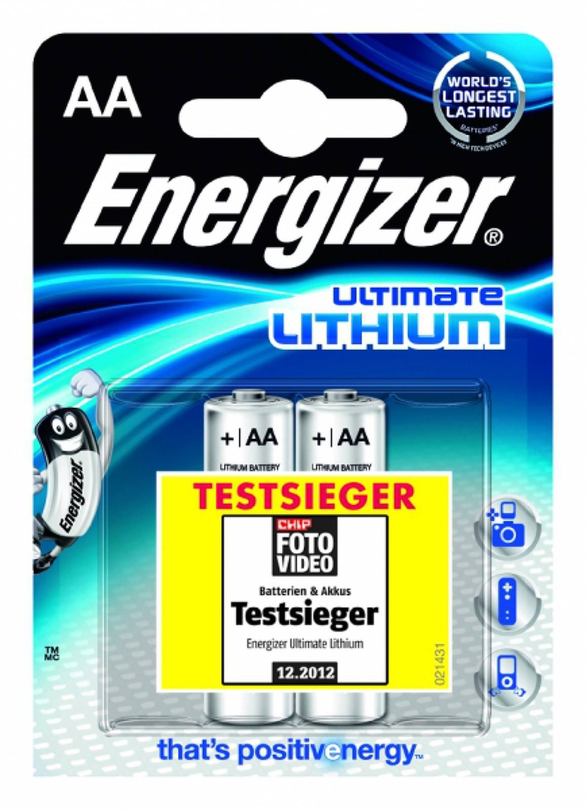 Lithium Batterie Energizer L91 2er Blister, 1,5V, Lithium