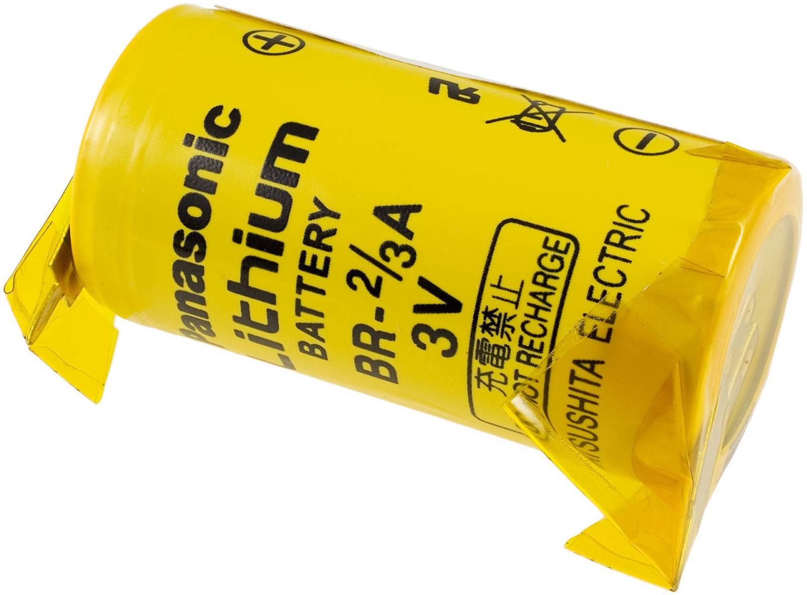 Powery SPS-Lithiumbatterie kompatibel mit Panasonic BR-2/3AG / BR17335, 3V, Lithium-Mangandioxid