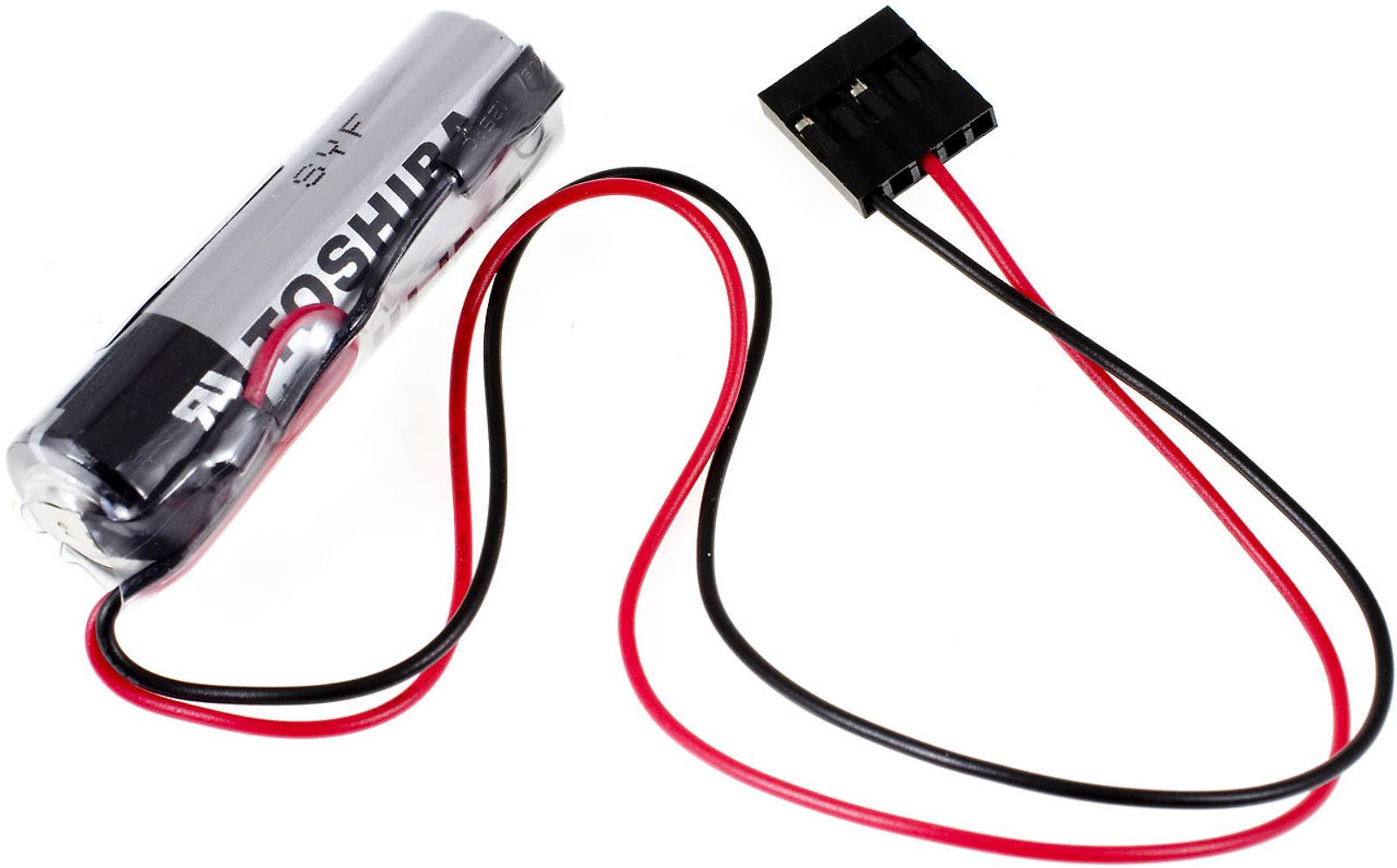Powery SPS-Lithiumbatterie kompatibel mit Toshiba ER6V mit JAE 5 Pin Stecker, 3,6V, Lithium-Mangandioxid