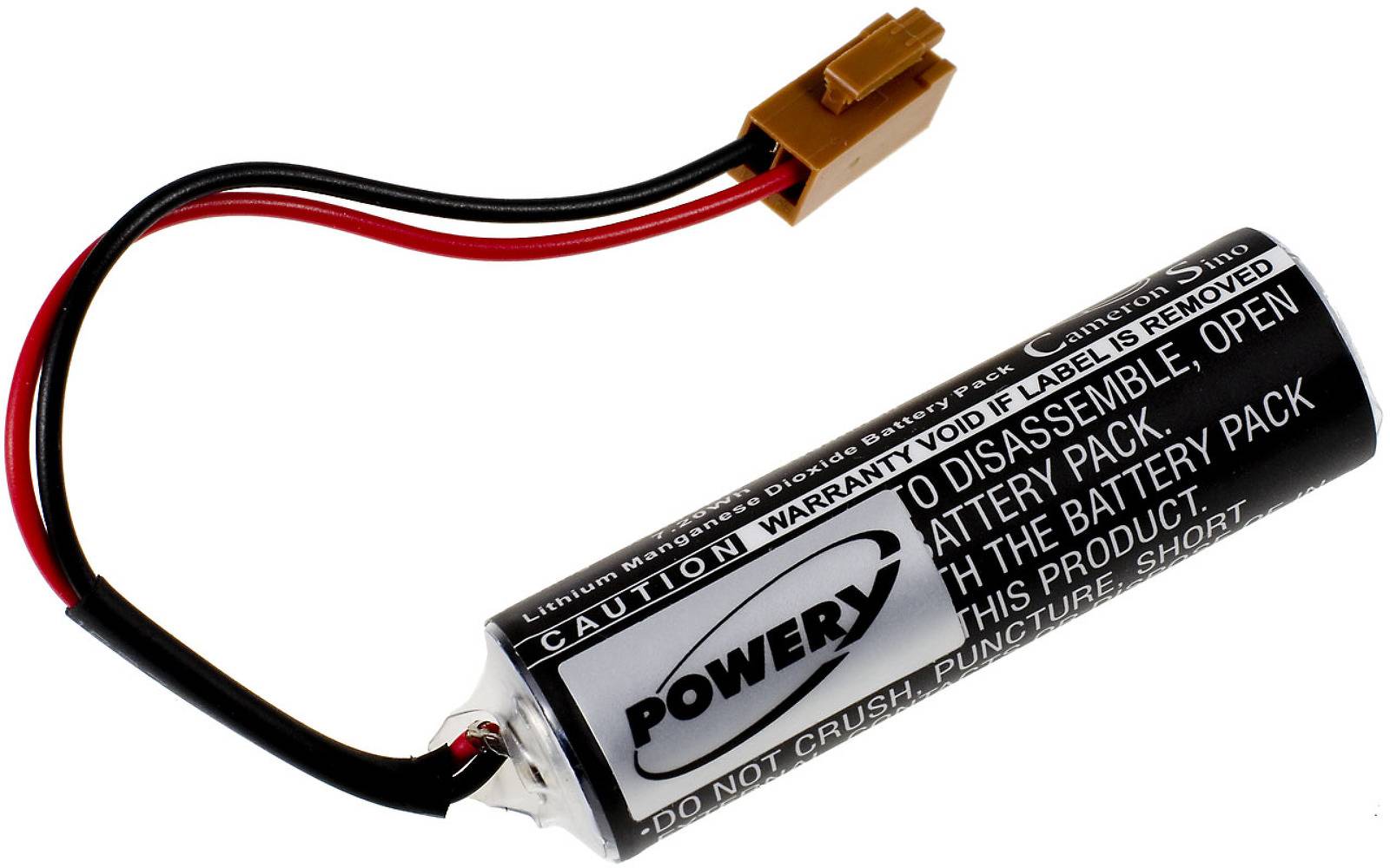 Powery SPS-Lithiumbatterie kompatibel mit Toshiba ER6V, 3,6V, Lithium-Mangandioxid