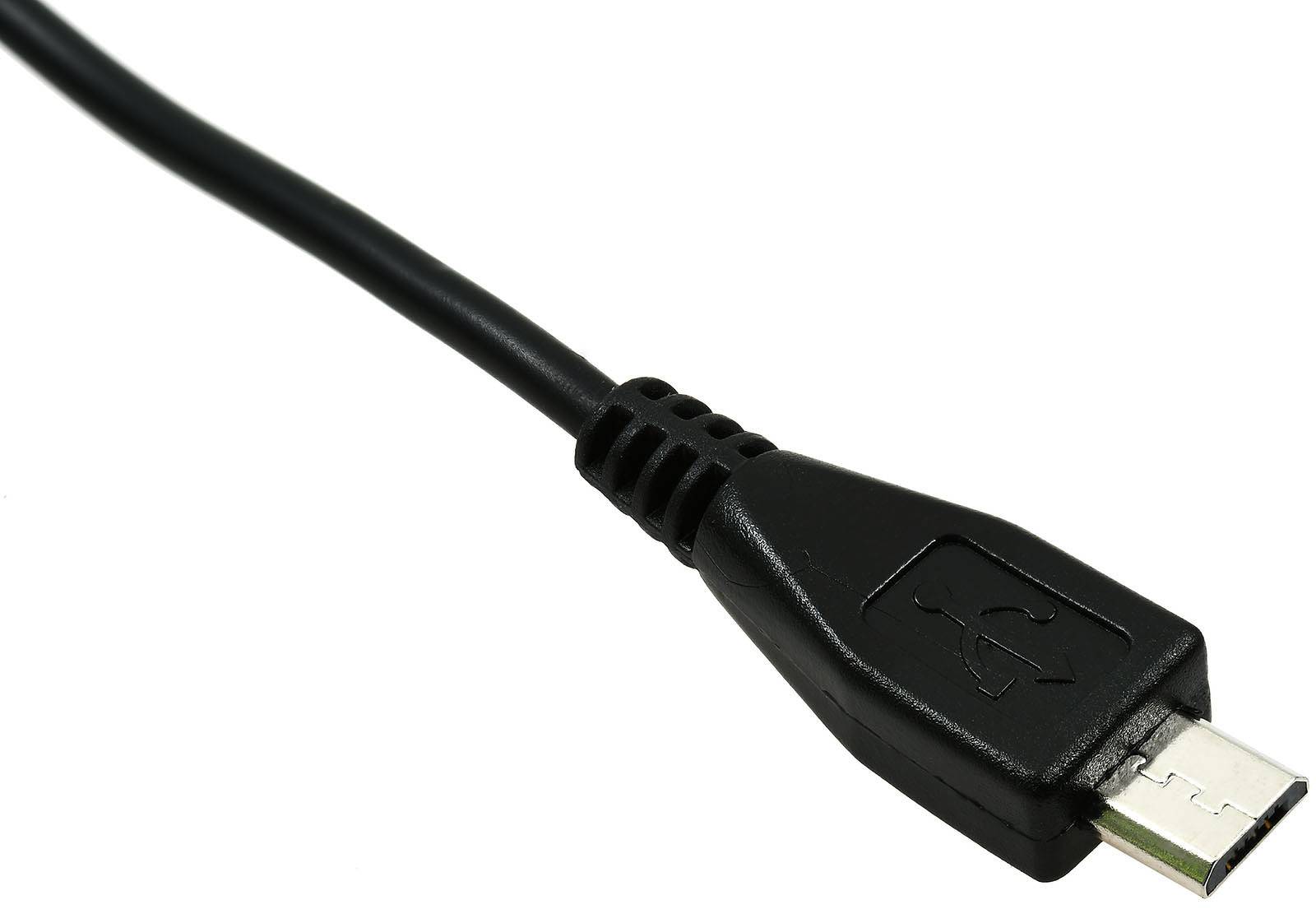 Powery KfZ-Ladekabel mit Micro-USB 1A Schwarz für Nokia3606, 12V-24V