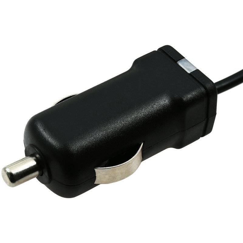 Powery KfZ-Ladekabel mit Micro-USB 1A Schwarz für Nokia X, 12V-24V