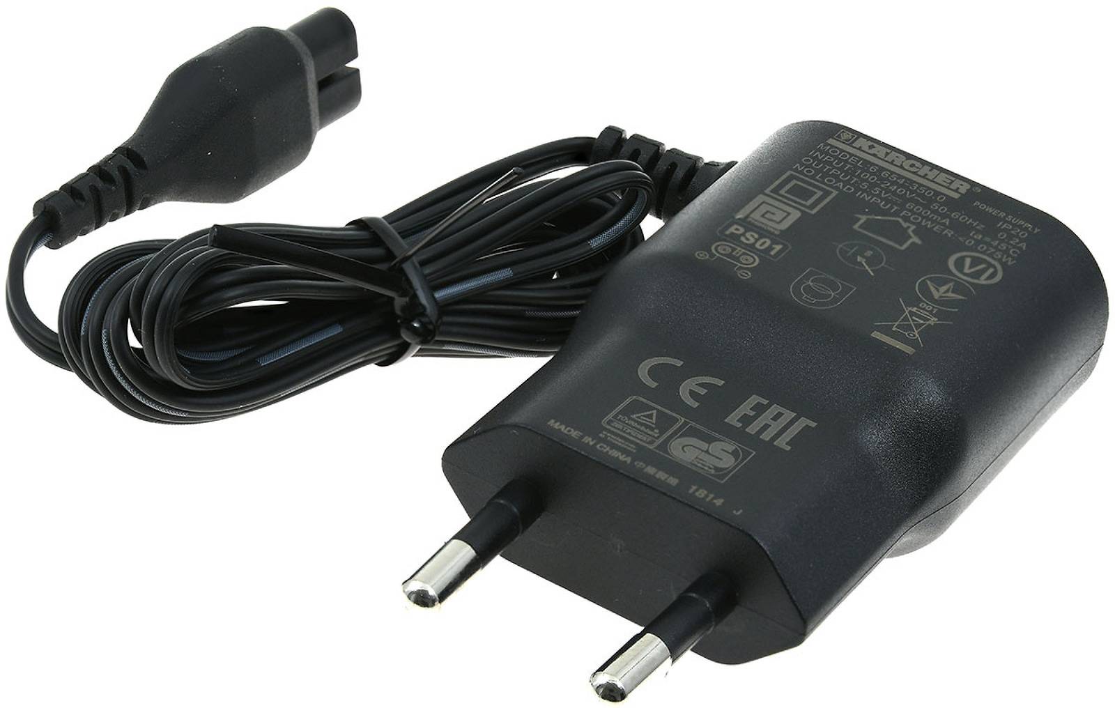 Netzteil für Fensterreiniger Kärcher WV 1 / WV 2 / WV 5 / WV 50 / Typ 2.633-107.0 Original, 100-240V