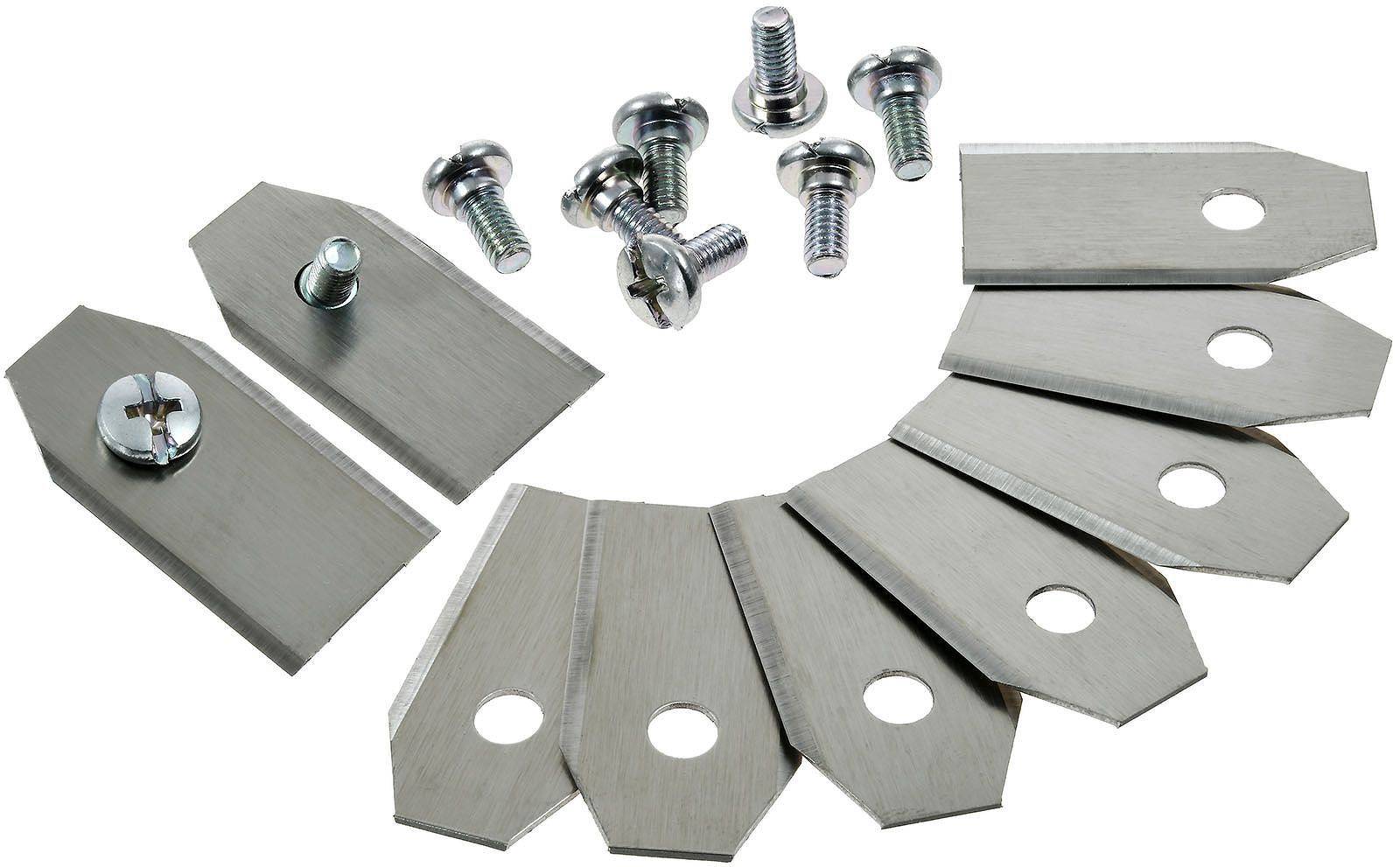 Powery 9x Ersatz-Messer-, Schneid-Klingen 0,75mm kompatibel mit Gardena R40Li Mähroboter