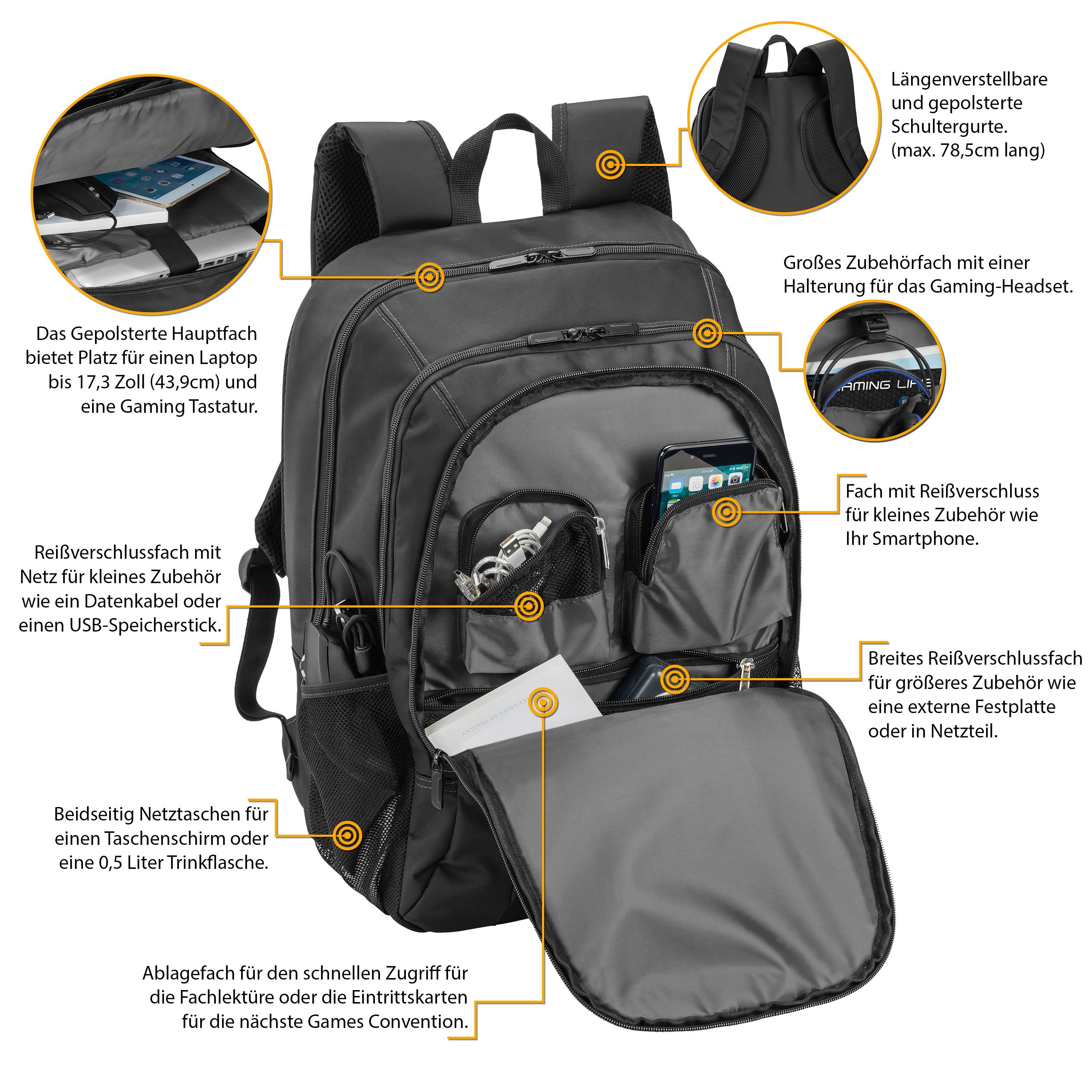 Notebookrucksack "First One" 17,3 Zoll (43,9cm)