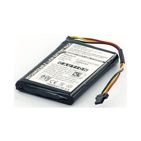 Akku für Tomtom Go 60 Li-Ion 3,7 Volt 1200 mAh schwarz