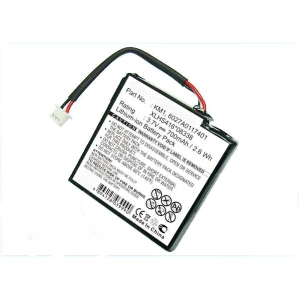 Akku für Tomtom Via 125 Li-Ion 3,7 Volt 700 mAh schwarz