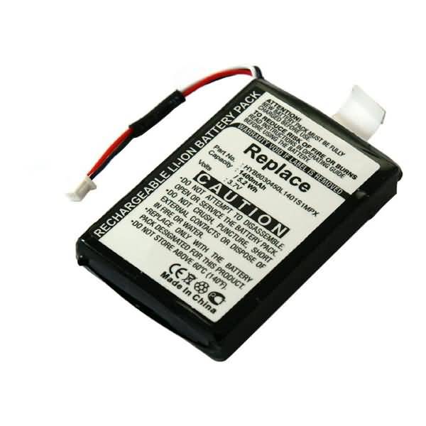 Akku für Vdo Dayton HYB803450L1401S1PM Li-Ion 3,7 Volt 1400 mAh schwarz