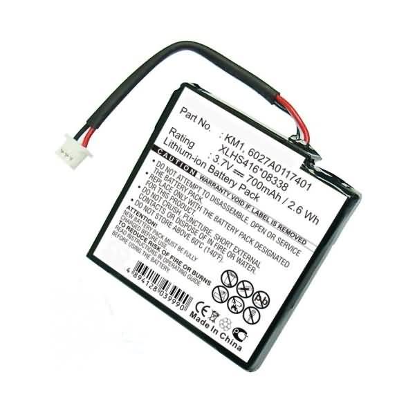Akku für Tomtom KM1 Li-Ion 3,7 Volt 700 mAh schwarz