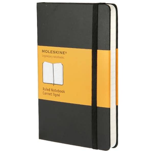 Notizbuch Classic A6 96 Blatt liniert schwarz