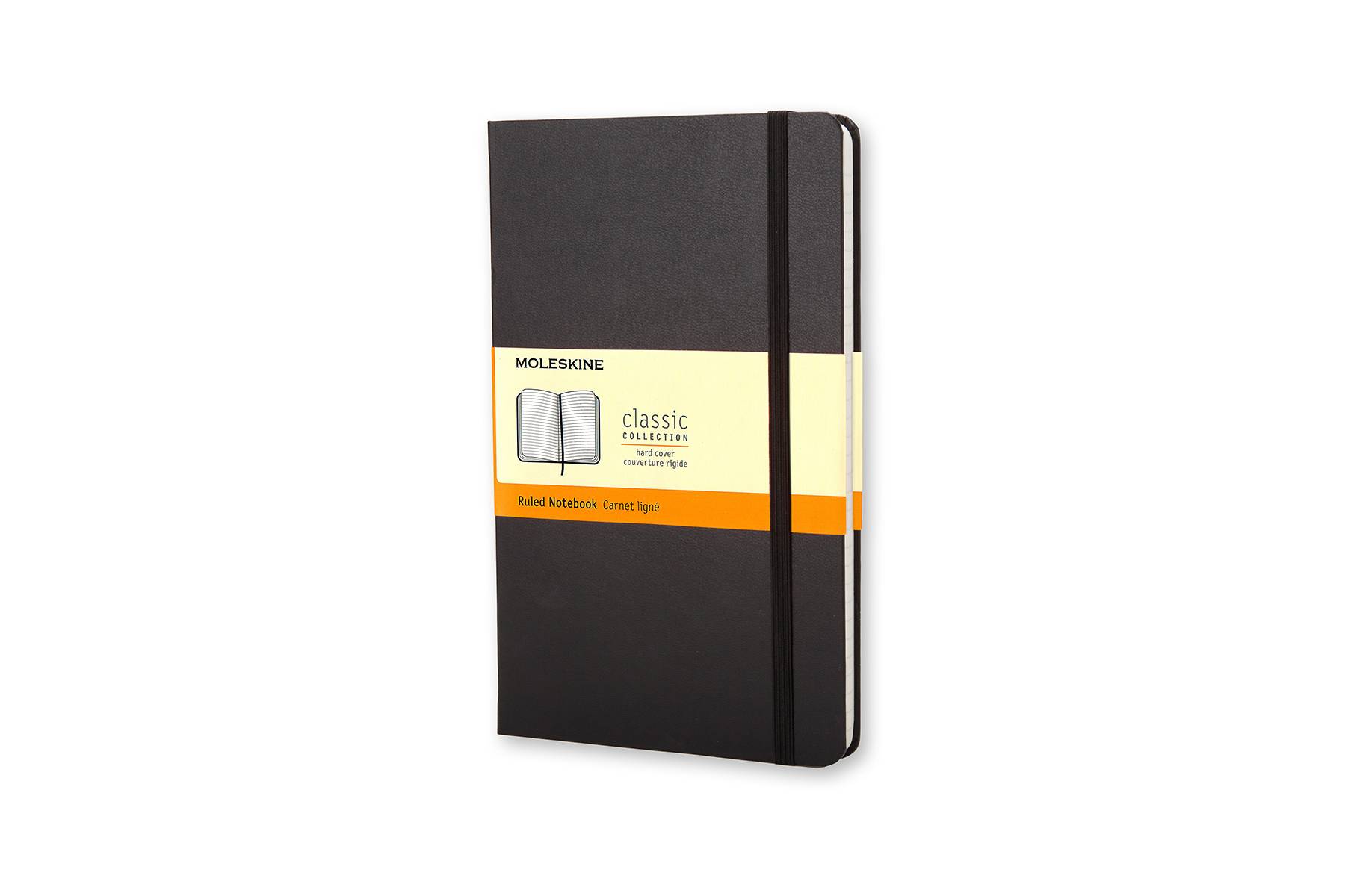 Moleskine MM710, Schwarz, 192 Blätter, Liniertes Papier
