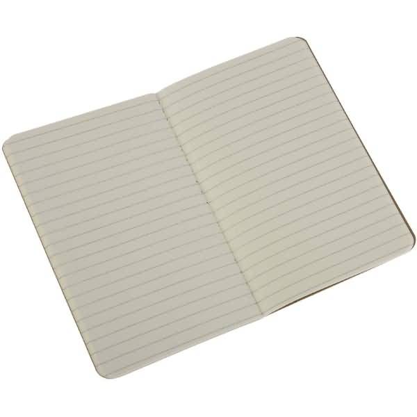 Notizheft Cahier P A6 9x14cm VE=3 Stück liniert packpapierbraun