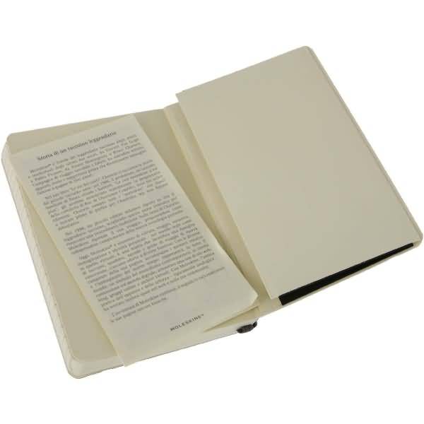 Notizbuch P A6 9x14cm liniert Softcover schwarz