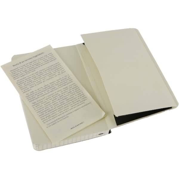 Notizbuch P A6 9x14cm kariert Softcover schwarz