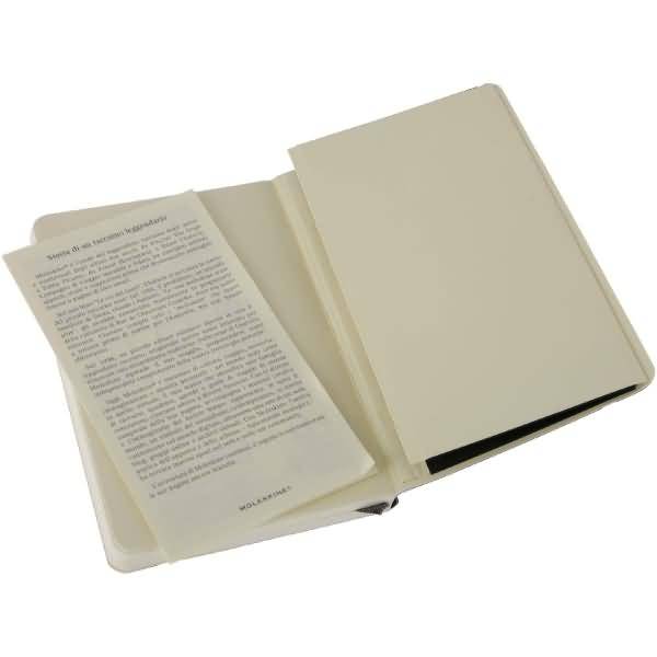 Notizbuch P A6 9x14cm blanko Softcover schwarz