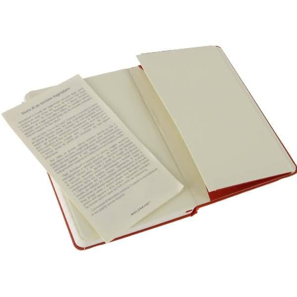 Notizbuch P A6 9x14cm liniert Hardcover rot