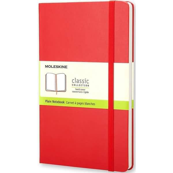 Notizbuch L A5 13x21cm blanko Hardcover rot