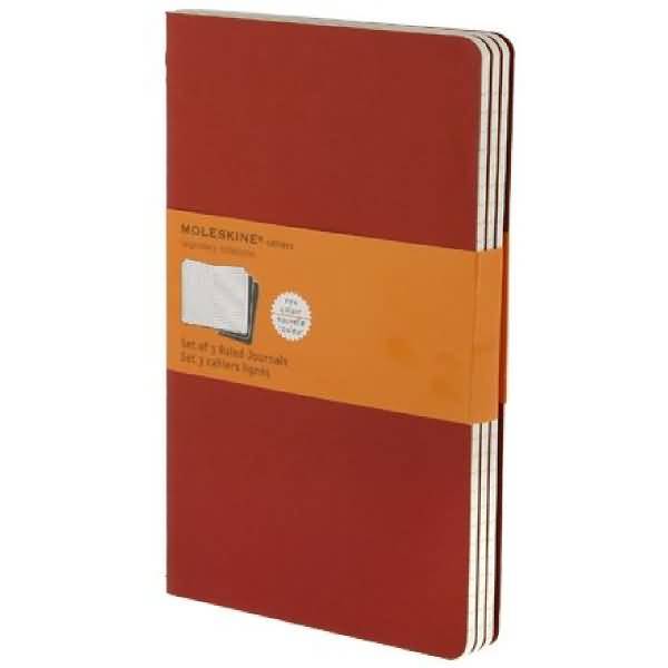 Notizheft Cahier L A5 13x21cm VE=3 Stück liniert preiselbeerrot
