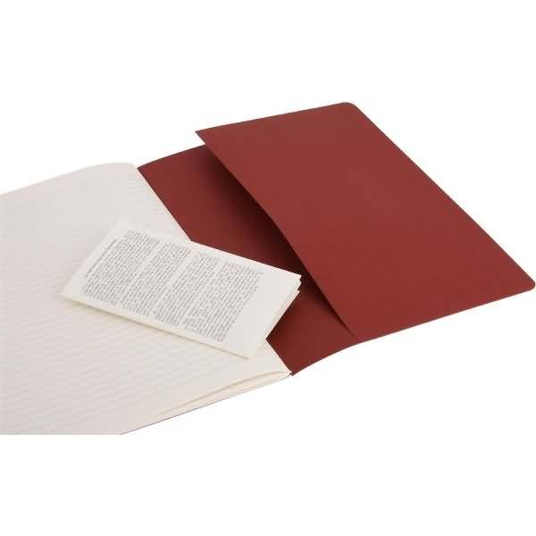 Notizheft Cahier XL 19x25cm VE=3 Stück liniert preiselbeerrot