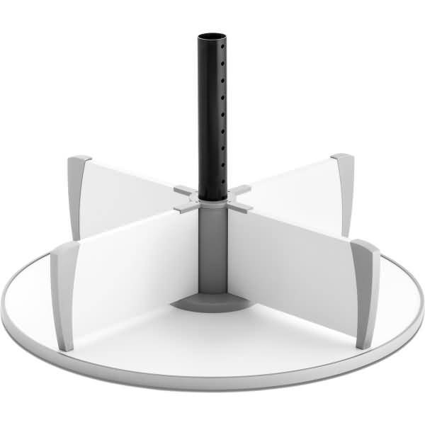 Aufbauetage für Ordnerdrehsäule Multifile 80 mit Rohr weiß