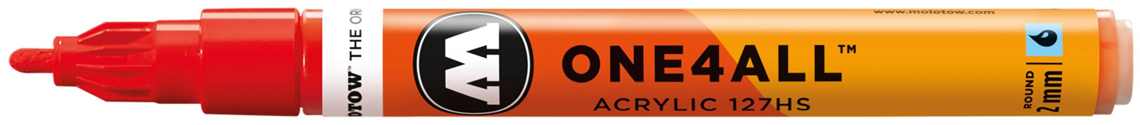 Acrylmarker ONE4ALL ACRYLIC 127HS 2mm, Nr. 013, verkehrsrot