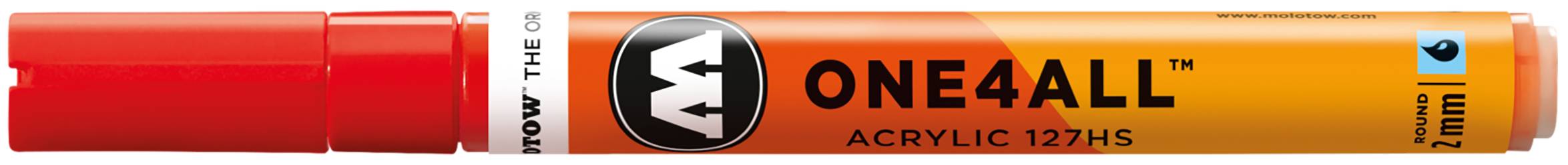 Acrylmarker ONE4ALL ACRYLIC 127HS 2mm, Nr. 013, verkehrsrot
