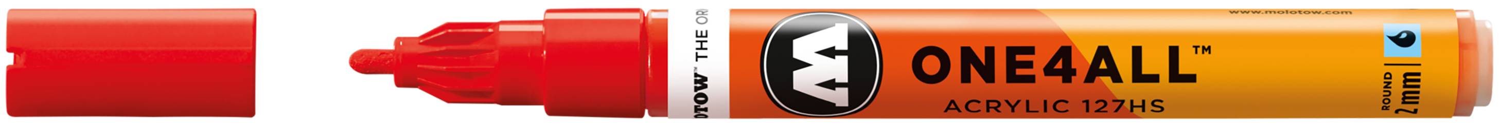 Acrylmarker ONE4ALL ACRYLIC 127HS 2mm, Nr. 013, verkehrsrot
