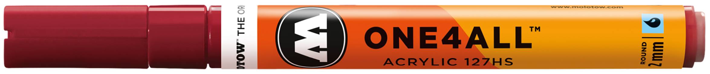 Acrylmarker ONE4ALL ACRYLIC 127HS 2mm, Nr. 086, burgundrot