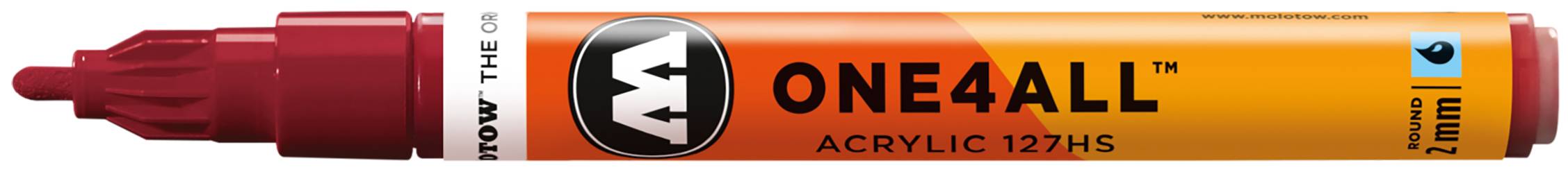 Acrylmarker ONE4ALL ACRYLIC 127HS 2mm, Nr. 086, burgundrot