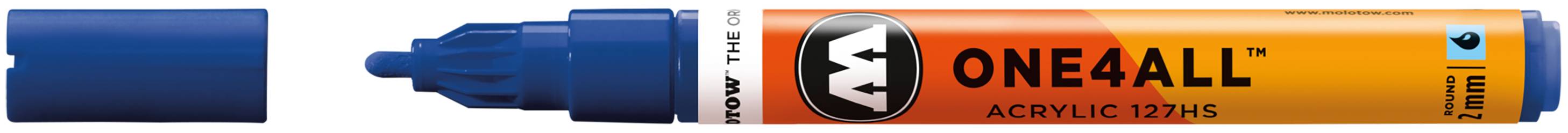 Acrylmarker ONE4ALL ACRYLIC 127HS 2mm, Nr. 204, echtblau