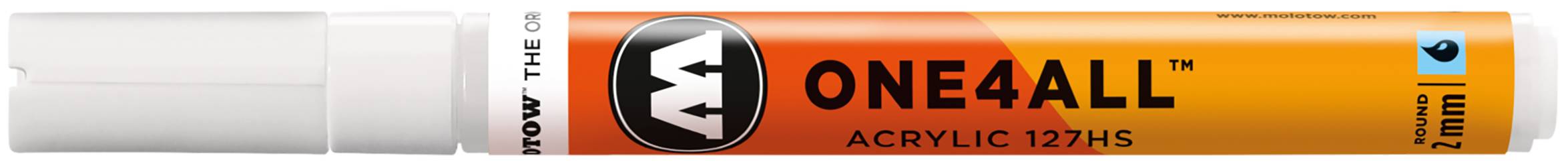 Acrylmarker ONE4ALL ACRYLIC 127HS 2mm, Nr. 160, signalweiss