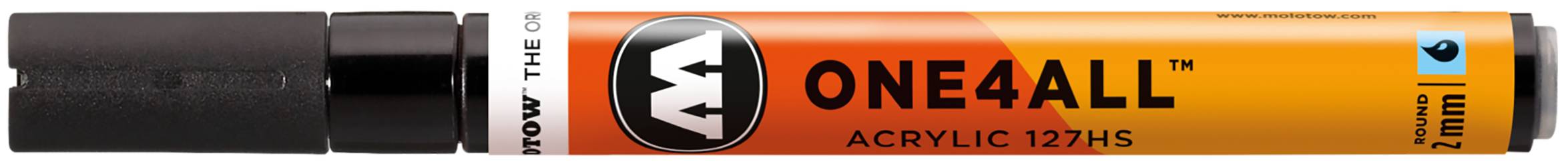Acrylmarker ONE4ALL ACRYLIC 127HS 2mm, Nr. 180, signalschwarz