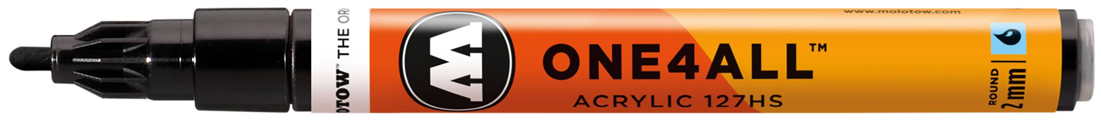 Acrylmarker ONE4ALL ACRYLIC 127HS 2mm, Nr. 180, signalschwarz