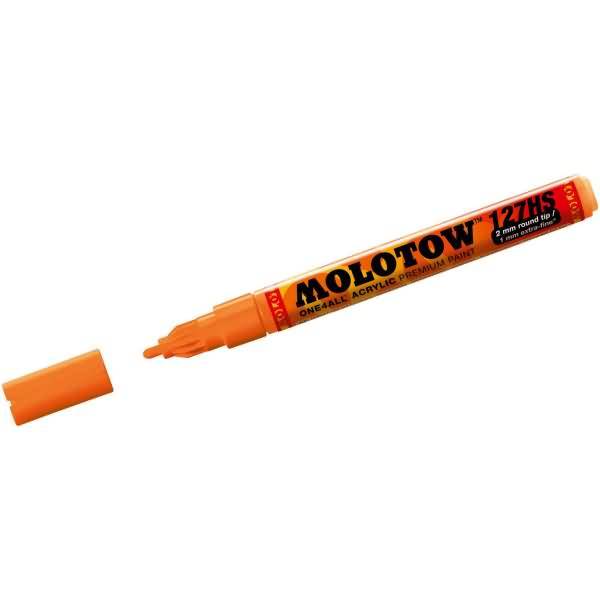 Permanentmarker One4All 127 HS nachfüllbar 2mm neonorange fluorecent