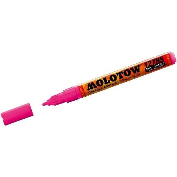 Permanentmarker One4All 127 HS nachfüllbar 2mm neonpink fluorecent