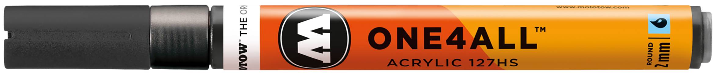 Acrylmarker ONE4ALL ACRYLIC 127HS 2mm, Nr. 223, metallic schwarz