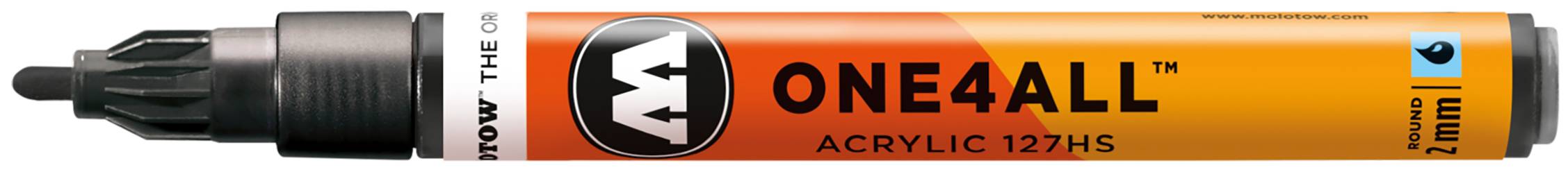 Acrylmarker ONE4ALL ACRYLIC 127HS 2mm, Nr. 223, metallic schwarz