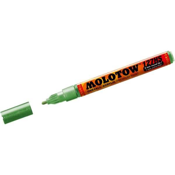 Permanentmarker One4All 127 HS nachfüllbar 2mm metallic hellgrün