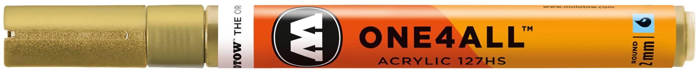 Acrylmarker ONE4ALL ACRYLIC 127HS 2mm, Nr. 228, metallic gold