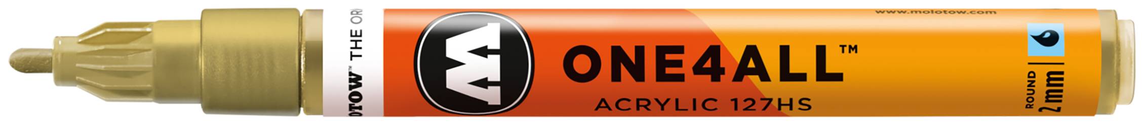Acrylmarker ONE4ALL ACRYLIC 127HS 2mm, Nr. 228, metallic gold