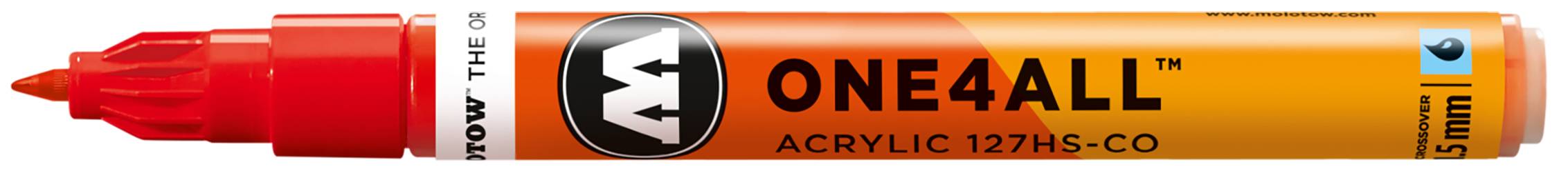 Acrylmarker ONE4ALL ACRYLIC 127 HS-CO 1,5mm, Nr. 013, verkehrsrot