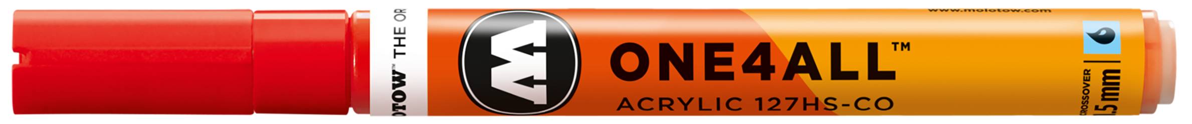 Acrylmarker ONE4ALL ACRYLIC 127 HS-CO 1,5mm, Nr. 013, verkehrsrot