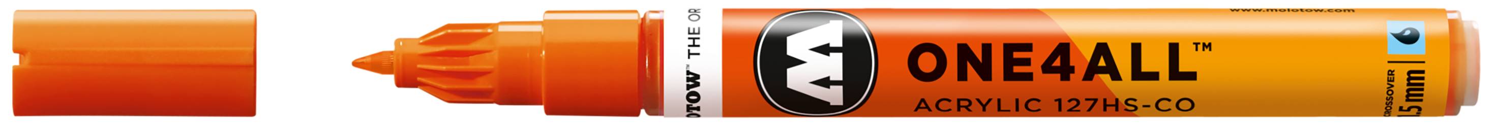 Acrylmarker ONE4ALL ACRYLIC 127 HS-CO 1,5mm, Nr. 085, DARE orange