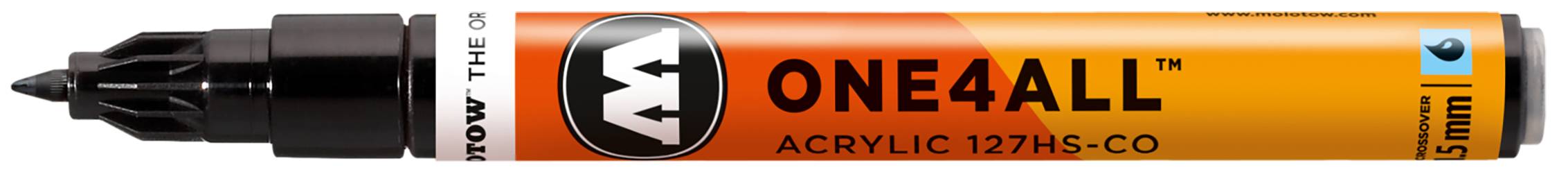 Acrylmarker ONE4ALL ACRYLIC 127 HS-CO 1,5mm, Nr. 180, signalschwarz