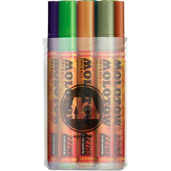 Permanentmarker One4All 227 HS nachfüllbar 4mm sortiert VE=12 Stück Stiftebox