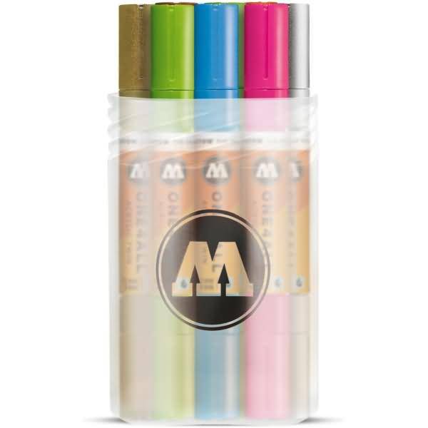 Permanentmarker One4All Acrylic Twin Basic-Set 2 1,5 und 4mm VE=12 Stück Stiftebox